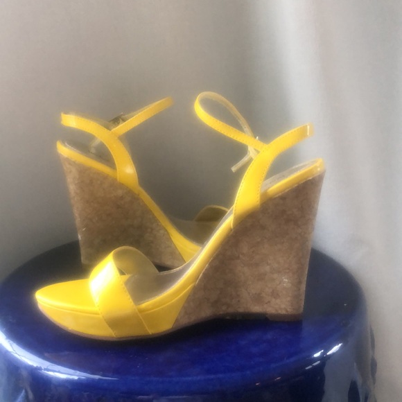 Wedge platform cork summer spring wedding shower buckle sandal Easter Passover - Picture 10 of 11